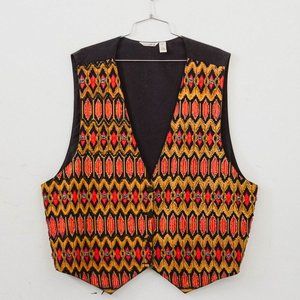 1980s Beaded Western Vest-Ok Sam II